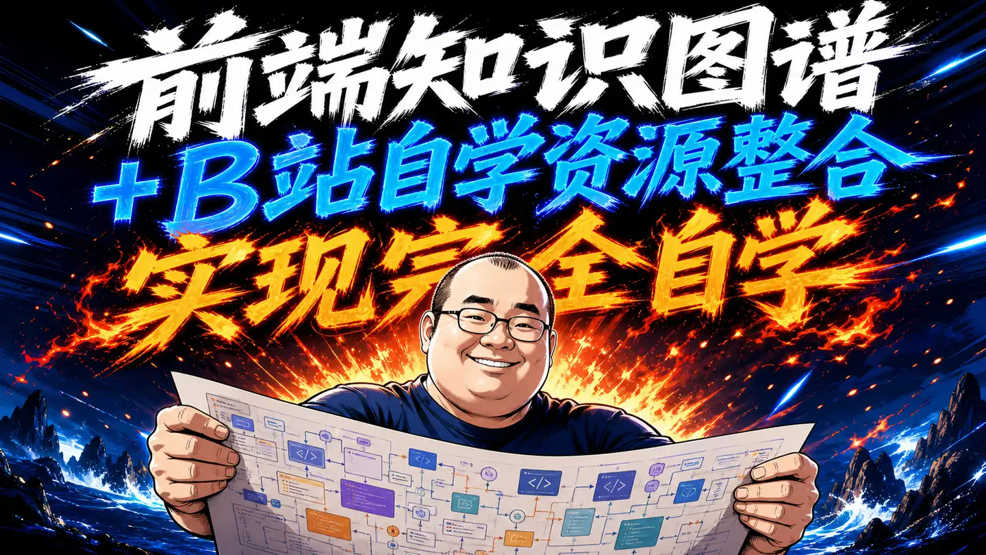 程序员前端知识图谱+B站自学资源整合 新手自学无忧 老手查缺补漏 实现完全自学封面