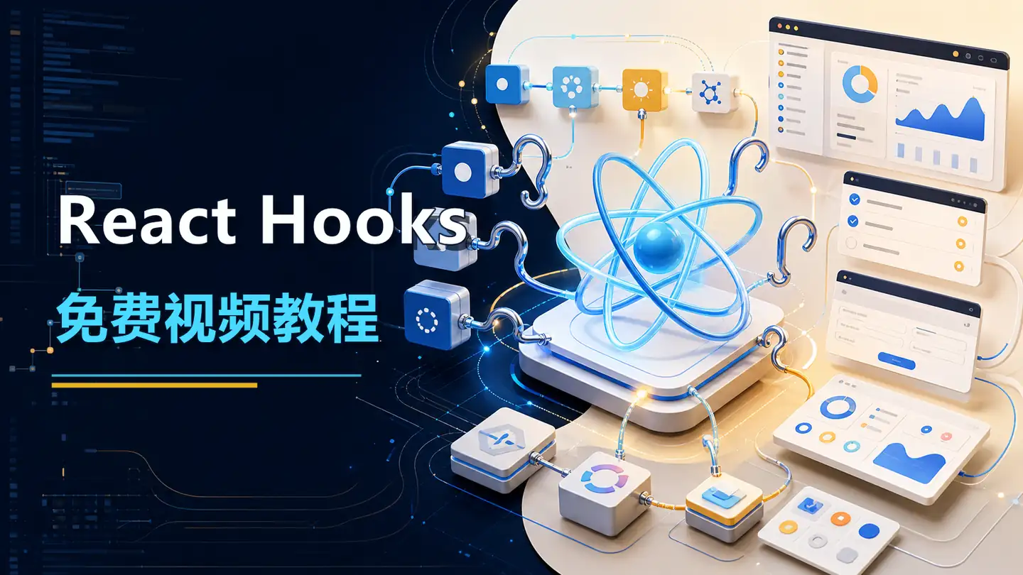 React Hooks免费视频教程封面