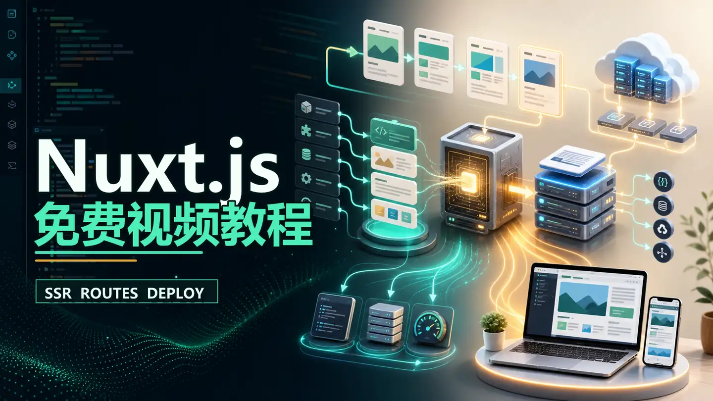 Nuxt.js免费视频教程封面