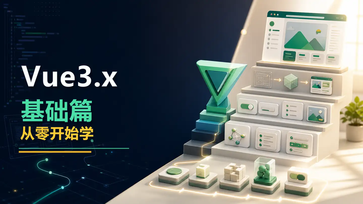 从零开始学Vue3.x 基础篇封面