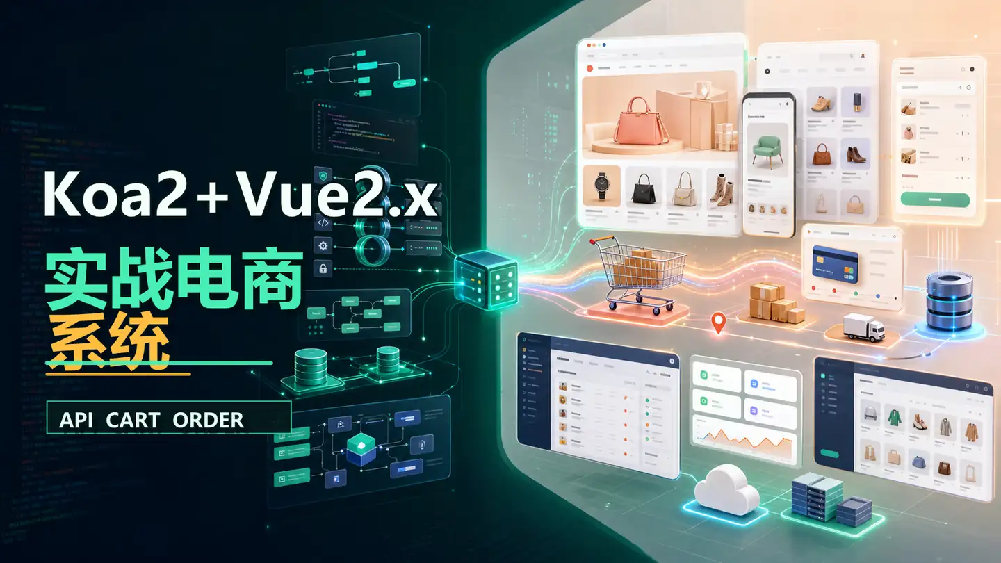 Koa2+Vue2.x实战电商系统封面