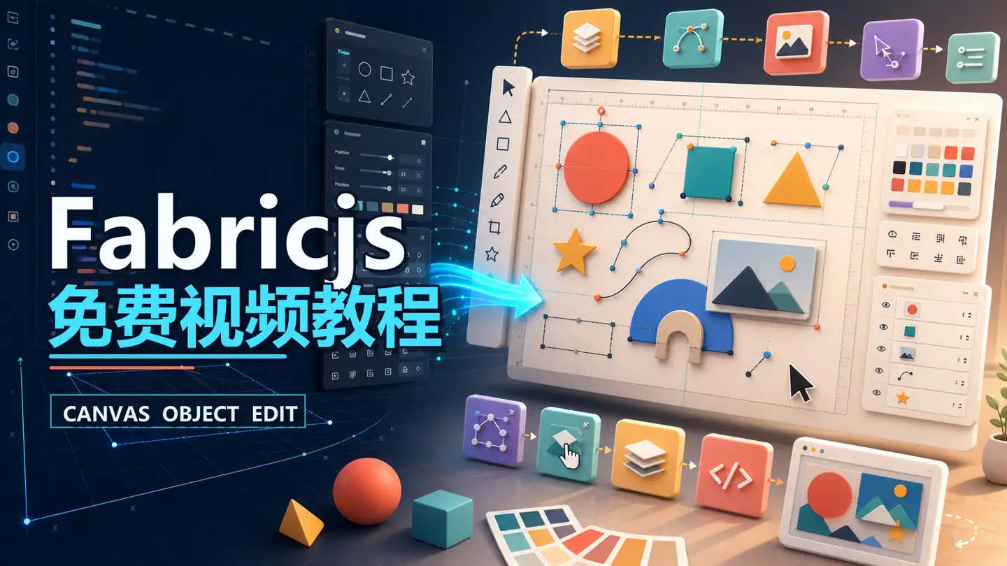 Fabricjs 免费视频教程封面