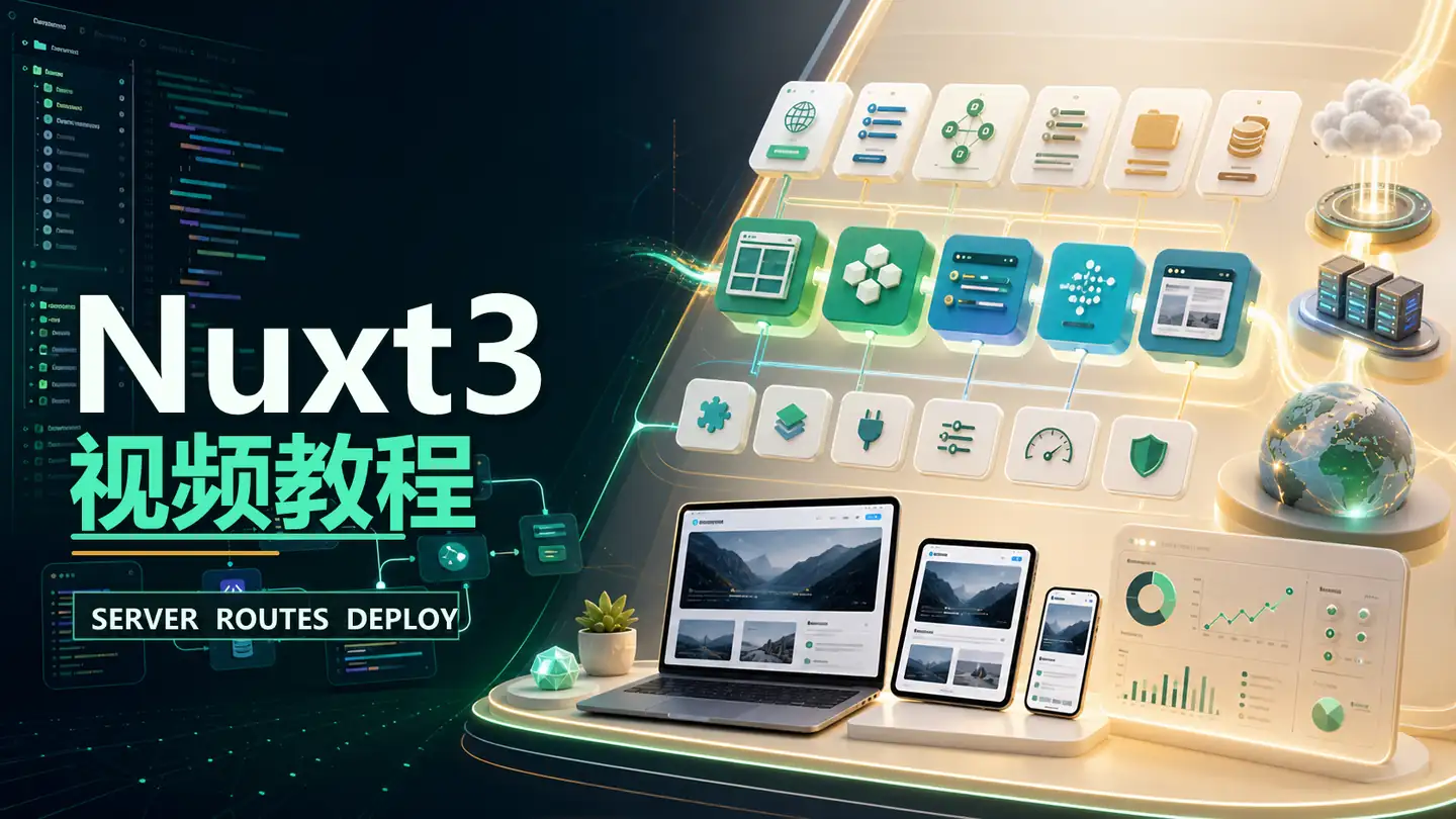 Nuxt3 视频教程封面