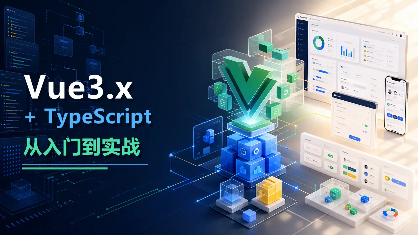 Vue3.x+TypeScript 从入门到实战封面